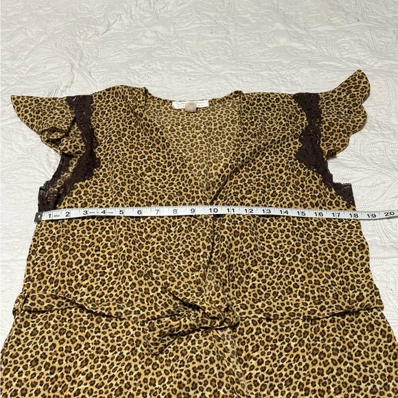 Oscar de la Renta Vintage Cheetah Animal Print Wrap Slip Dress 90s y2k - Picture 5 of 8
